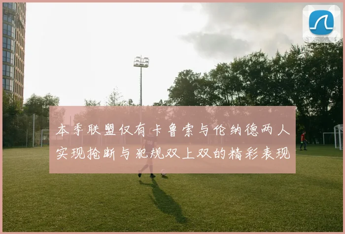 本季联盟仅有卡鲁索与伦纳德两人实现抢断与犯规双上双的精彩表现