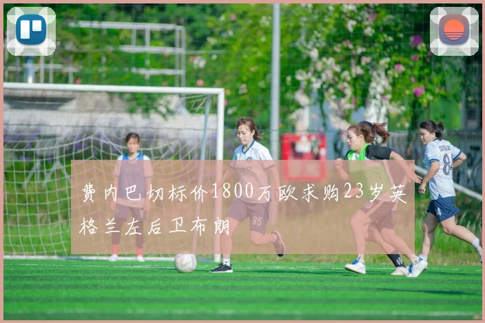 费内巴切标价1800万欧求购23岁英格兰左后卫布朗